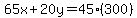 65x%2B20y=45%28300%29