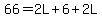 66=2L%2B6%2B2L%29