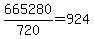 665280%2F720+=+924