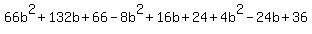 66b%5E2%2B132b%2B66-8b%5E2%2B16b%2B24%2B4b%5E2-24b%2B36