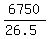 6750%2F%2826.5%29
