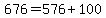 676=576%2B100