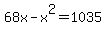 68x-x%5E2=1035