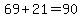 69%2B21=90