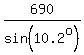 690%2Fsin%2810.2%5Eo%29