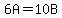 6A=10B