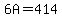 6A+=+414