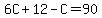 6C%2B12-C=90