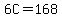 6C=168