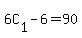 6C%5B1%5D-6+=90
