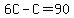 6C-C=90