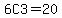 6C3=20
