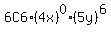 6C6%2A%284x%29%5E0%285y%29%5E6