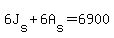 6J%5Bs%5D%2B6A%5Bs%5D=6900