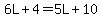 6L%2B4=5L%2B10