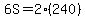 6S=2%28240%29