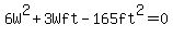 6W%5E2%2B3Wft-165ft%5E2=0