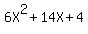 6X%5E2%2B14X%2B4