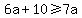 6a%2B10+%3E=+7a