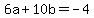 6a%2B10b=-4