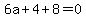 6a%2B4%2B8=0