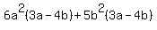 6a%5E2%283a-4b%29%2B5b%5E2%283a-4b%29