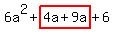 6a%5E2%2Bhighlight%284a%2B9a%29%2B6