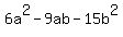 6a%5E2+-+9ab+-+15b%5E2