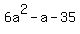 6a%5E2-a-35