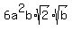 6a%5E2b%2Asqrt%282%29%2Asqrt%28b%29