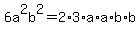6a%5E2b%5E2=2%2A3%2Aa%2Aa%2Ab%2Ab