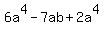 6a%5E4-7ab%2B2a%5E4