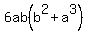 6ab%28b%5E2%2Ba%5E3%29