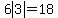 6abs%283%29=18