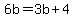 6b=3b%2B4