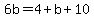 6b=4%2Bb%2B10