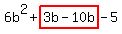 6b%5E2%2Bhighlight%283b-10b%29-5