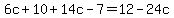 6c%2B10%2B14c-7=12-24c