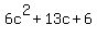 6c%5E2%2B13c%2B6