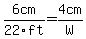 6cm%2F22ft+=+4cm%2FW+