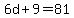 6d%2B9=81