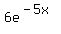 6e%5E%28-5x%29