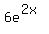 6e%5E%282x%29