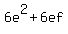 6e%5E2%2B6ef