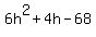 6h%5E2%2B4h-68
