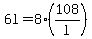 6l=8%28108%2Fl%29