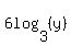 6log%283%2C%28y%29%29