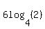 6log%284%2C%282%29%29