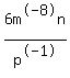 6m%5E-8n%2Fp%5E-1