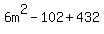 6m%5E2-102%2B432